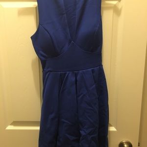 Royal blue cocktail dress